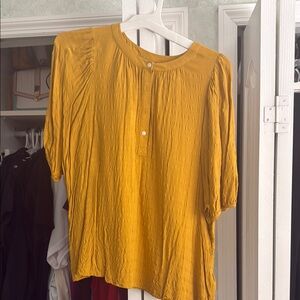 Mustard Yellow Women's Top